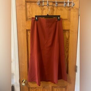 THAKOON Orange Midi Skirt Size 10